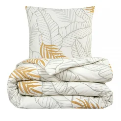 Parure de lit 2 personnes imprimé végétal