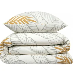 Parure de lit 2 personnes imprimé végétal