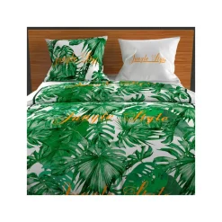 Parure housse de couette en coton 57 Fils/cm2 NOUMEA, par Soleil d'ocre