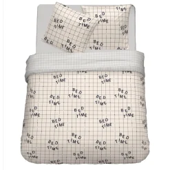 Parure housse de couette en polycoton 49 fils imprimé JOY