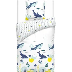 Parure housse de couette enfant en coton MARIN