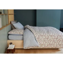 Parure housse de couette en polycoton 52 fils + drap housse offert SLALOM