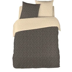 Parure housse de couette en polycoton 52 fils + drap housse offert GINA