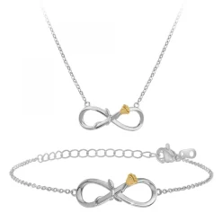 Parure infini rose par SC Crystal