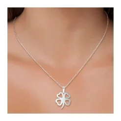 Parure trèfle en acier inoxydable par SC Crystal