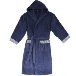 Peignoir adulte en coton éponge et broderie NAPOLI