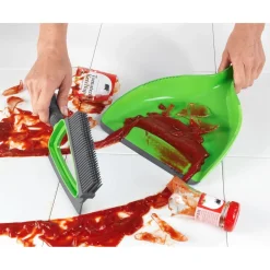 Pelle et balayette nettoyage sec et liquide Duo - Vert