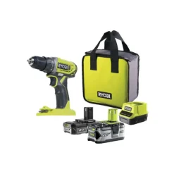 Perceuse-visseuse RYOBI 18V One+ - 2 Batteries 4.0Ah et 2.0Ah - 1 Chargeur - R18DD2-242S