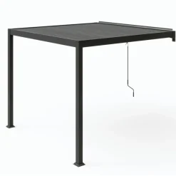 Pergola bioclimatique adossée 3x3 m AGADIR