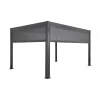 Pergola bioclimatique. aluminium et acier. 3x4m avec store 3m + store 4m