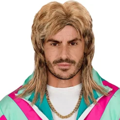 Perruque Mode Années 80 - Homme - Blonde