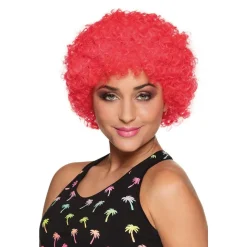 Perruque Pop Eco Rouge - Adulte
