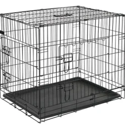 @Pet Caisse de transport pour chien 92,5x57,5x64 cm Metal Noir
