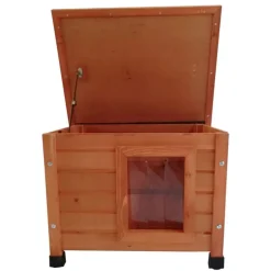 @Pet Maison d'exterieur pour chats 57x45x43 cm Bois Marron