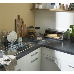 Petit égouttoir en plastique gris