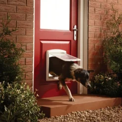 PetSafe Porte a 2 voies pour chiens 740 Medium 26,7 x 22,8 cm Blanc