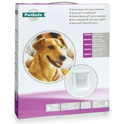PetSafe Porte a 2 voies pour chiens 740 Medium 26,7 x 22,8 cm Blanc