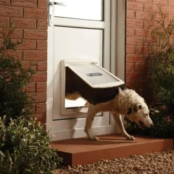 PetSafe Porte pr chiens a 2 voies 760 Large 35,6x30,5 cm Blanc