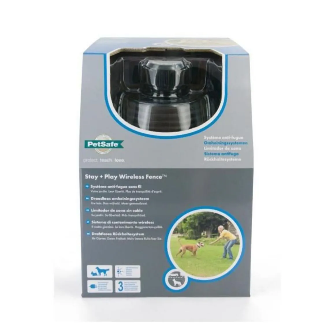 PetSafe Systeme de cloture sans fil Stay + Play 2,3+ kg 64 m 6086