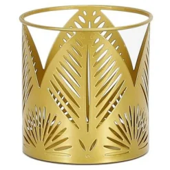 Photophore Déco Ciselé 11cm Or