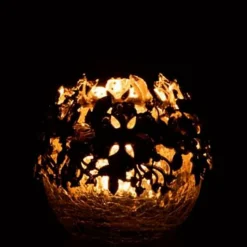 Photophore Rond Design Métal Bijou 8cm Argent