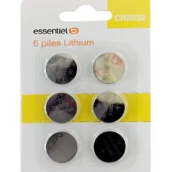 Pile CR 2032 Lot 6 piles Lithium