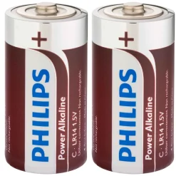 Pile philips lr14 c alcaline 2pcs