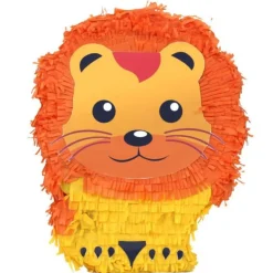 Pinata Déco Lion 40cm Jaune & Orange