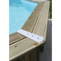 Piscine hors sol bois octogonale - 300x490x120cm - Liner Beige - Liner Beige -SUNWATER