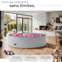 Piscine pliable pour chien NELE