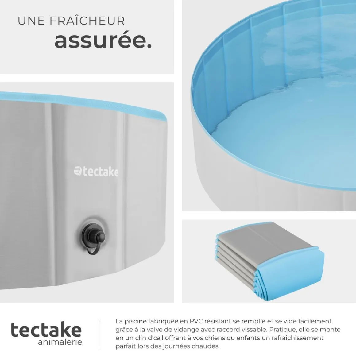Piscine pliable pour chien NELE