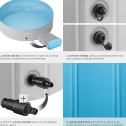 Piscine pliable pour chien NELE