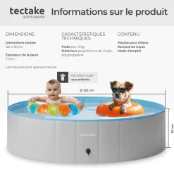 Piscine pliable pour chien NELE