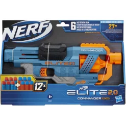 Pistolet Nerf Elite 2.0 Commander RD-6 et Fléchettes Nerf Elite Officielles