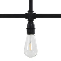 Plafonnier Noir 3 ampoules E27