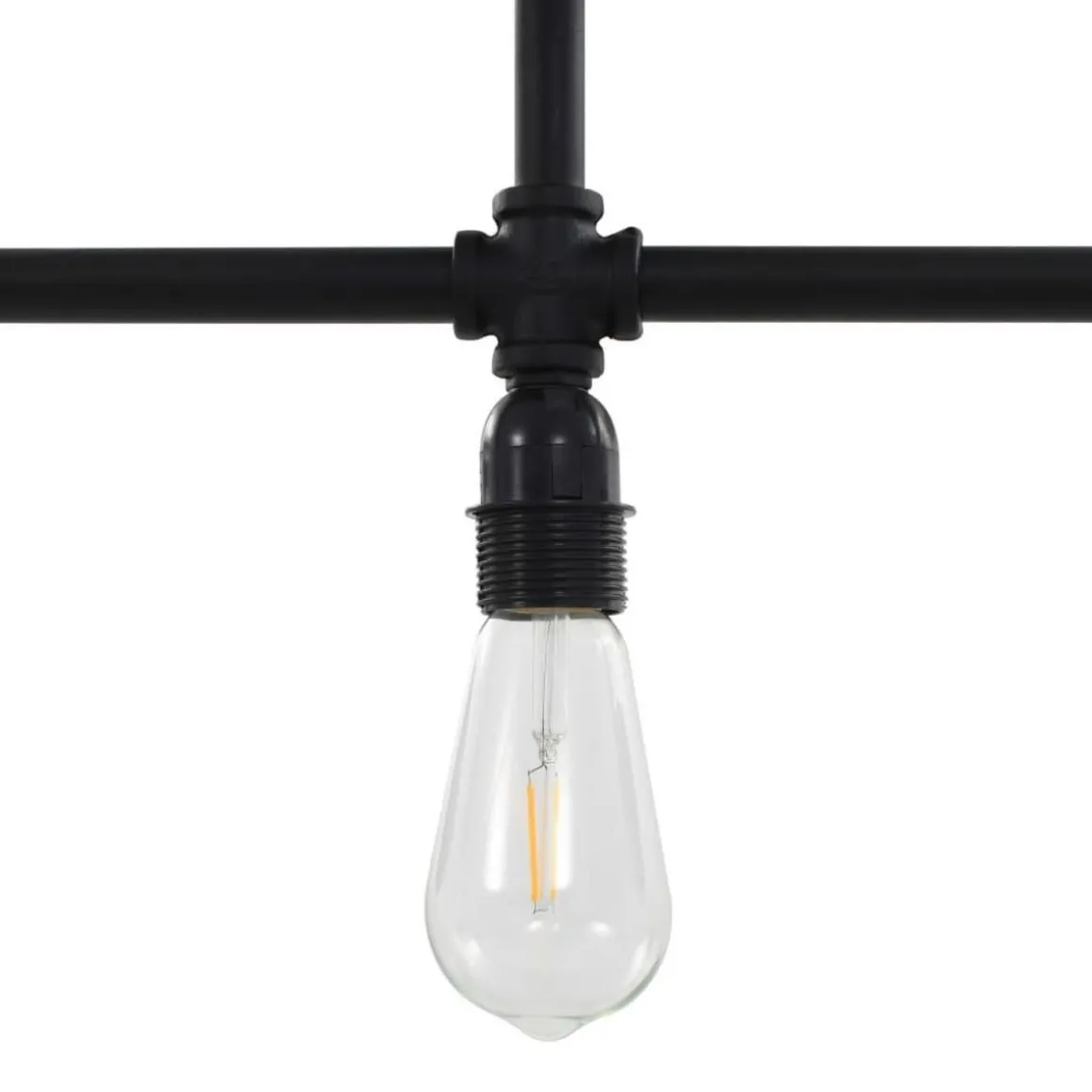 Plafonnier Noir 3 ampoules E27