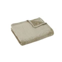 Plaid chevron en polyester