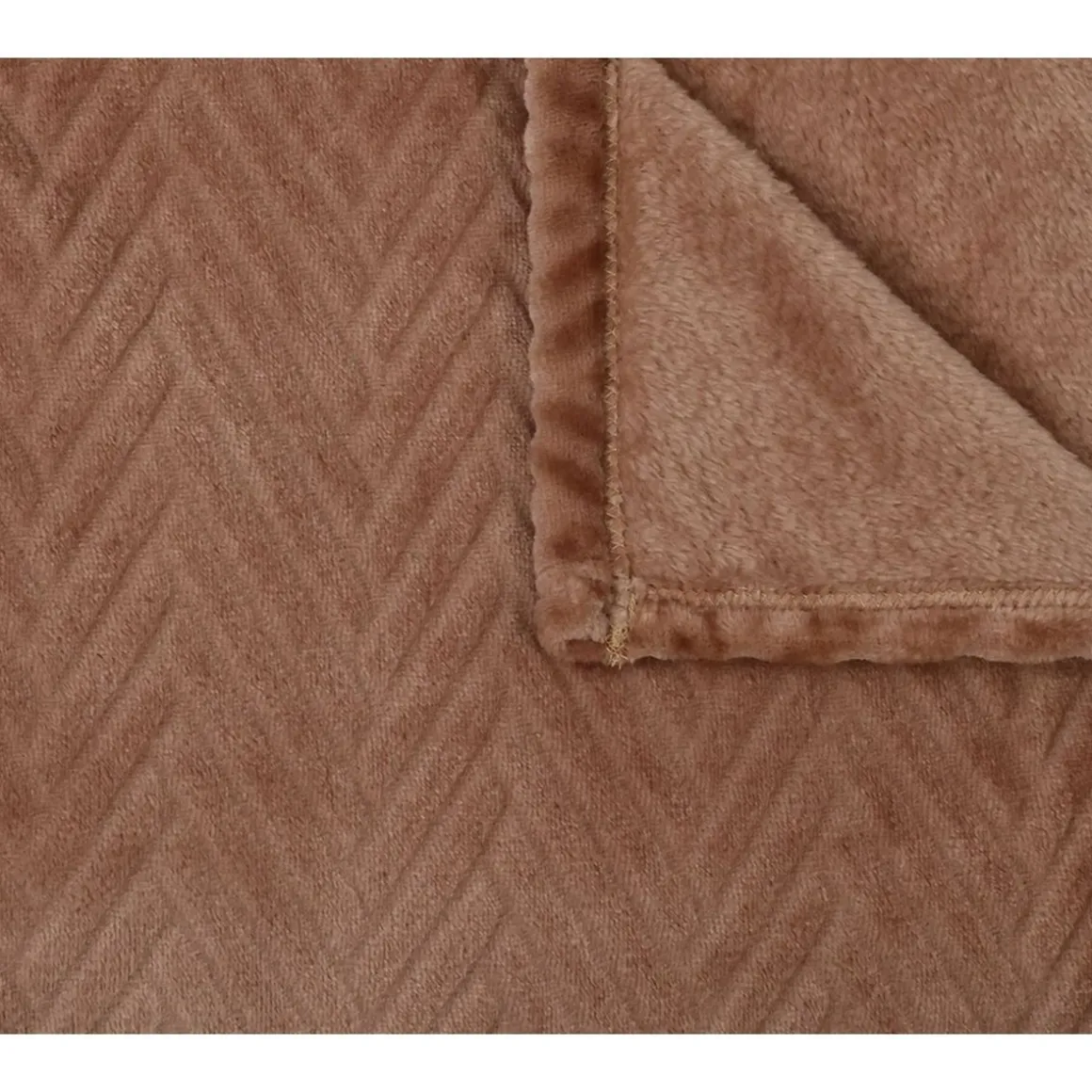 Plaid chevron en polyester