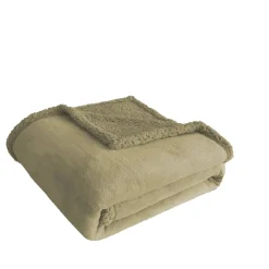 Plaid double face polaire/sherpa