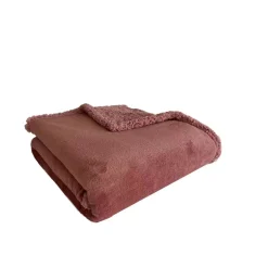 Plaid double face polaire/sherpa