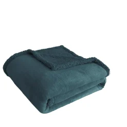 Plaid double face polaire/sherpa