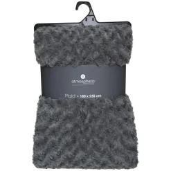 Plaid en imitiation fourrure à boucles en polyester