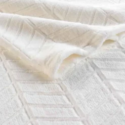 Plaid Flanelle Uni Arya 180x220cm Naturel