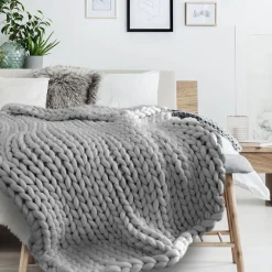 Plaid grosse maille Chunky