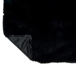 Plaid Imitation Fourrure Cutie 130x180cm Noir
