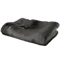 Plaid polaire Extra Doux Coloris Gris Anthracite