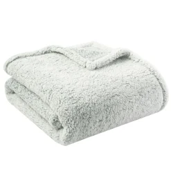 Plaid uni en polycoton recyclé 350g