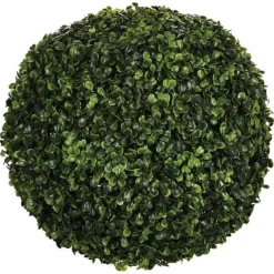 Plante Artificielle Boule de Buis 36cm Vert