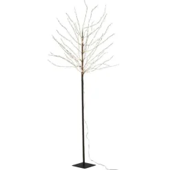 Plante Artificielle Déco LED Arbre Nu 180cm Noir
