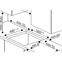 Plaque de cuisson à induction HII63405MT, 60 cm, 3 foyers